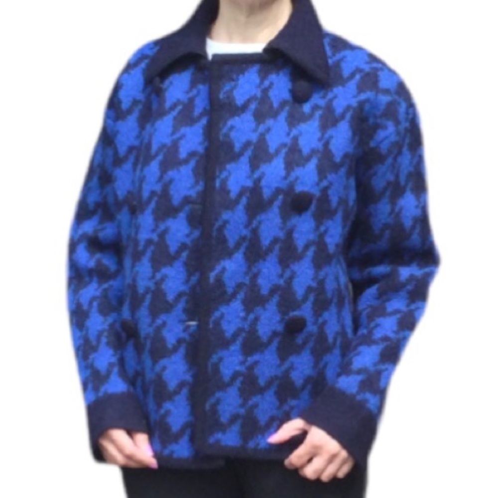 Boiled Wool Sweater Cardigan Size M.